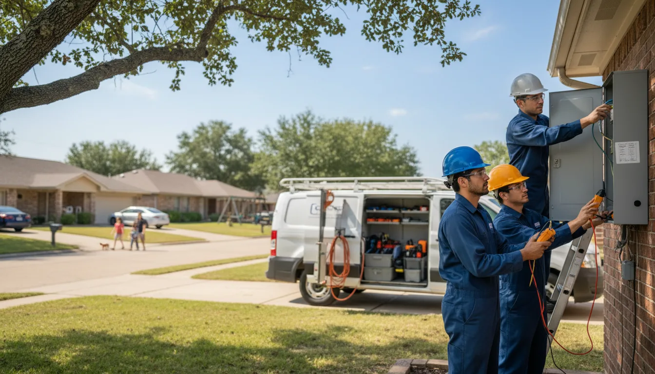 Certified electrician providing emergency electrical services in Otley, IA